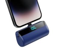Mini Batterie Externe pour iPhone 5200mAh, Améliorée 20W PD 3.0A Charge Rapide Power Bank, Compact Léger Chargeur Portable avec Écran LCD Batterie Portable Compatible avec iPhone 14/13/12/11/X/XS