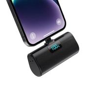 Mini Batterie Externe pour iPhone 5200mAh, Power Bank Ultra-Compact et Léger 20W PD Charge Rapide Chargeur Externe avec Écran LCD, Petit Batterie Portable Compatible avec iPohone 14/13/12/11/XR/X/8/SE