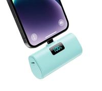 Mini Batterie Externe pour iPhone 5200mAh, Power Bank 20W PD Charge Rapide Chargeur Externe, Petit Batterie Portable pour iPohone 14/13/12/11/XR/X/8 (Vert, Milliampères-Heure (mAh), 5200)