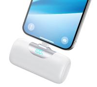 Mini Batterie Externe pour iPhone, 5500mAh Power Bank 15W PD 3.0A Charge Rapide Chargeur Ultra-Compact et Léger Batteries Portable avec Écran LED pour iPhone 14/13/12/11/XR/8 etc