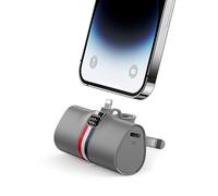 Mini Batterie Externe pour iPhone, Power Bank Charge Rapide 20W avec Support Pliable, VIYISI Chargeur Portable 5000mAh Compatible avec iPhone 14,12,12 Pro,11 Pro,XR,X,8,7, et Airpods Pro - Gris