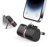 Mini Batterie Externe pour iPhone, Power Bank Charge Rapide 20W avec Support Pliable, VIYISI Chargeur Portable 5000mAh Compatible avec iPhone 14,12,12 Pro,11 Pro,XR,X,8,7, et Airpods Pro - Noir