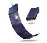 Mini Batterie Externe Solaire Portable 4000 mAh - 4W Sunslice Photon, Plus Petit Chargeur solaire, panneau solaire portable pour smartphone, pour la Randonnée, compatible avec toutes les marques, Bleu