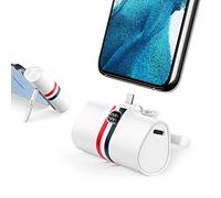 Mini Batterie Externe USB C, Power Bank Charge Rapide 20W avec Support Pliable, VIYISI Chargeur Portable Compatible avec Samsung Xiaomi Smartphone Android - Blanc