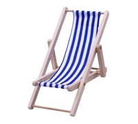 Mini Beach Caise Modèle - Modèle De Chaise De Terrasse Miniature Pliable | Tissu en Bois Minuscule Chaise De Plage, Décoration De De Plage De Plage Pliable pour La Maison De Bureau pour Halles