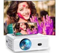 Mini Beamer, aktualisierte Fernbedienung 2.4G WiFi Bluetooth 5.0 1080P Full-HD tragbarer Projektor 4K
