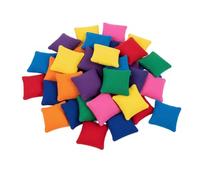 Mini Bean Bags - Square Throw Bag Pack, 1.97x2.17 inches Soft Training Game Kit with Coordination Play, Lightweight Hand Ball, Toss Balls, Activity Learning Set for Kids School Party Fun Use