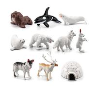 Mini Beluga Animaux D'Hiver, Jouet De Simulation, Personnage De La Faune, Action En Plastique, Collection Éducative, Jouet De Zoo Q1o6