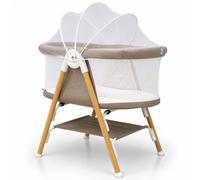 Mini Berceau Bébé Avec Moustiquaire Nidus 2 Beige TU