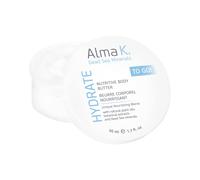 Mini beurre corporel nutritif ALMA K - Beurre corporel pour femme - Aux minéraux de la mer Morte - Crème au beurre corporel au karité - Beurre co