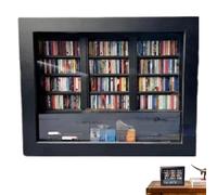 Mini bibliothèque | Petite bibliothèque Fidget Decoration - Ornement en bois avec 200 livres en bois pour armoire, salle d'étude, table de chevet