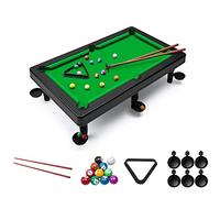 Mini Billiards for Cats,Mini Pool Table Playset, Mini Billiards Table Top Game for Kids Adults Width 2 Ball Club 11 Balls and a lampstand (Large)