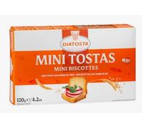 Mini biscottes de blé Diatosta Boîte 60 unités (120 g) 3 boîtes