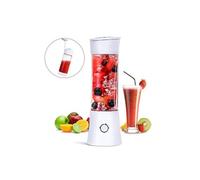 Mini Blender des Smoothies, Fityou Mixeur Blender Portable USB, 6 Lames Enduites de Titane, Base de Moteur en Acier Inoxydable, Blender Portable 480ml pour Sport et Voyage,Sans BPA, 100W Blanc