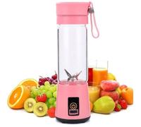 Mini Blender - HEYZOEY - 400 ml - Rose - USB Rechargeable - 6 Lames 3D