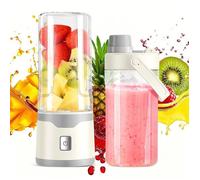 Mini blender smoothie 450ml mixeur portable avec couvercle voyage rechargeable USB 12 lames vert Aucuneary