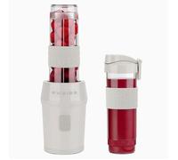 SWEISS Mini Blender, Mixeur Portable, Smoothie MOOV8, 2 Gourdes de 570 ml avec Couvercles de Voyage, 4 Lames Inox, 300W, Compatible Lave-Vaisselle, Beige