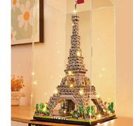 Mini blocs de construction représentant le célèbre monument de la Tour Eiffel, petit bateau de croisière + combinaison romantique de la Tour Eiffel de Paris, modèle MOC, collection pour adultes, décor