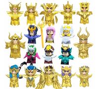 Mini blocs de construction Saint Seiya Athena, 6/12 pièces/ensemble, modèle de poupées, figurines d'action de dessin animé, jouet Puzzle, ornement, cadeaux d'anniversaire DY