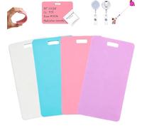 Mini Blocs EffaçAbles Lot De 4 Pour Badge Et Porte-Nom | Recto Verso,RéSistant Aux DéColorations,Sans RéSidu AprèS Effacement | IdéAl Pour Infirmiers,MéDecins,Enseignants Et Aidants (mix,Vertical)