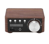 Mini Bluetooth 5.0 Amplificateur stéréo HiFi AMP numérique 2 canaux 50W et 50W avec Une Connexion Stable en Bois d'entrée USB