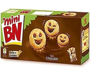 Mini BN Gouter Fourré Gout Chocolat Format Familial Gouter Enfant, 350g
