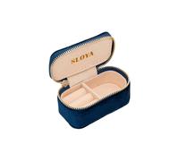Mini boÃ®te Ã bijoux velours femme Sloya Bleu 9x5x4,5 cm