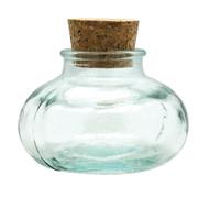 Mini bocal - GRAINE CRÉATIVE - Calebasse - Verre recyclé - Bouchon en liège - 6 cm de hauteur