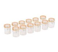 Mini bocaux à conserves 70 ml - x 12 - Verre Multicolore G