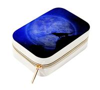 Mini boîte à bijoux de voyage personnalisée pour femme, loup et lune