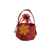Mini boîte à bonbons en cuir portable Pour la Fête de Mariage | La faveur de noce met en sac des souvenirs de mariage de Noël for l'emballage d'invités(Red,10pcs)