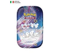 Mini boîte à Collectionner (Maushold) de l'expansion Scarlatto et Violetto - Destiny de Paldea Del GCC Pokémon (2 enveloppes d'expansion, 1 Feuille d'autocollants et 1 Papier illustré), et en Italien