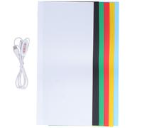 Mini boite a lumiere annulaire pliable pour photographie, boite a lumiere LED pour studio photo avec 6 toiles de fond