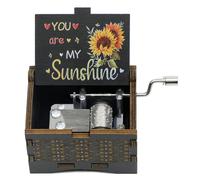 Mini Boîte À Musique Mécanique En Bois Avec Poignée Lointaine,Vous Êtes Mon Phare,Décoration De La Maison,Anniversaire,Mariage,Cadeau De Travailleurs - Type I