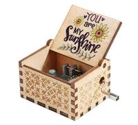 Mini Boîte À Musique Mécanique En Bois Avec Poignée Lointaine,Vous Êtes Mon Phare,Décoration De La Maison,Anniversaire,Mariage,Cadeau De Travailleurs - Type C
