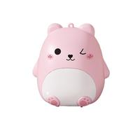 Mini boîte à pilules portable en forme d'ours - Boîte à pilules scellée de voyage à cinq compartiments pour un usage personnel(pin)