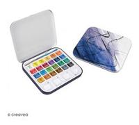 Mini boîte aquarelle de voyage - 24 couleurs G