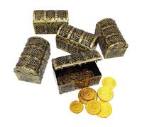 Mini Boîte Au Trésor Pirate, 10 Pièces, Ancienne Boîte À Bonbons, Jouets Pour Enfants, Décoration De La Maison, Cadeau Pour La Journée Des Enfants, Coffre Au Trésor Rétro #20