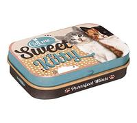 Mini boite collector Sweet Kitty (4x6x1,6cm) bonbons menthe inclus (poids net: 15g)