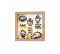 Mini boîte de musée à Bricolage soi-même, présentoir Photos avec Cadres dorés, Souvenirs for Anniversaire Mariage, Saint-Valentin pour Un Anniversaire, Un Mariage, la Saint-Valenti(Color2)