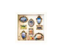 Mini boîte de musée à Bricolage soi-même, présentoir Photos avec Cadres dorés, Souvenirs for Anniversaire Mariage, Saint-Valentin pour Un Anniversaire, Un Mariage, la Saint-Valenti(Color1)