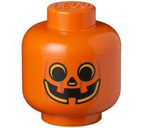 Mini-boîte de rangement en forme de tête de lego - Citrouille