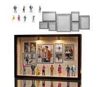 Mini Boîte de Silhouette de Musée, 22.7*31.4*3.7cm Boîte de Silhouette de Mini Musée, Mini Boîtes de Silhouette Musée DIY, Mini Boîtes Silhouette Musée à Faire Soi-Même für Mariages Fêtes Diplômes