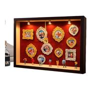 Mini Boîte de Silhouette Musée,Objets de Collection Décoration Murale avec Lumières LED - Boîte Encastrée Avec Cadre Pour Musée Miniature Diorama | pour Femmes Hommes Adolescents Étagère Murale Salon