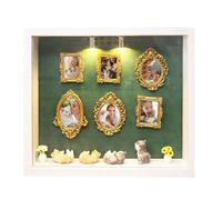 Mini boîte de silhouettes de musée - Ensemble de décoration de maison à faire soi-même, cadre artistique pour , exposition créative de collection | Solution de présentation élégante pour la maison, le