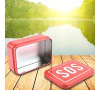 Mini Boîte En Fer De Survie Sos, Kit De Stockage De Survie Sur Le Terrain Pour Urgence Extérieure