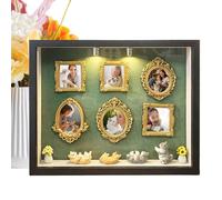 Mini boîte silhouette de musée | Décoration de table à faire soi-même | Cadre photo d'affichage de mémoire, pour maison, bureau, dortoir, salon, chambre à coucher, étude, crèche, bureau, mariage