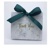 Mini boîtes cadeaux créatives en marbre gris for fêtes, boîtes à chocolats en papier, boîtes à bonbons for cadeaux de mariage, for fêtes de mariage (GRIS, 10 pièces)(Green)