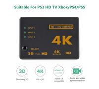 Mini boîtier de commutation Compatible HDMI, 3x1, Support de vidéo 4K HD 1080P, commutateur à 3 ports pour moniteur HDTV, décodeur de projecteur