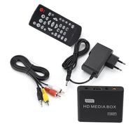 Mini BoîTier De Lecteur MultiméDia Full Hd 110-240v, 1080p, Prise En Charge Usb Mmc Rmvb Mp3 Avi Mkv, Prise Ue